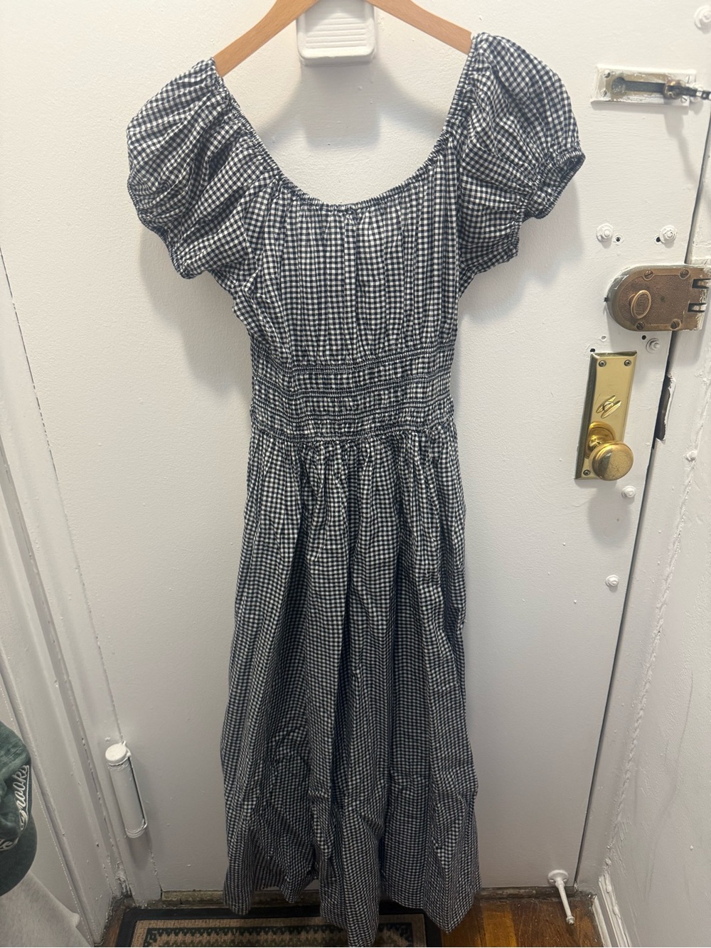 NWT Doen Quinley Dress in Navy La Maddalena Gingham! - Picture 4 of 11